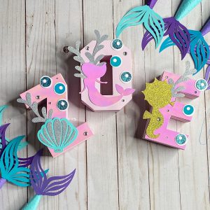 Nombres festivos con diseño personalizado 3D